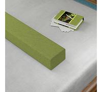 XIEMINLE Custom Size Bed Headboard Pillow Cushion, Sofa Bolster Armrest Cushion with Removable Cover, Bed Gap Filler Rectangle Twin Bed Bridge for Single/Double/King Bed,150 * 10 * 15cm,Green