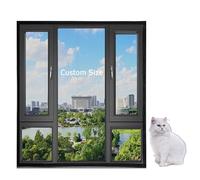 XIEMINLE Custom Size Protective Window Mesh for Cat, Self-Adhesive Window Insect Netting Cat Safety Screen Mesh Fly Screen Mosquito Net, Cats Window Safety Net