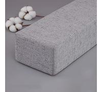 XIEMINLE Home Bed Gap Pad with Removable Cover, Custom Size Headboard Pillow Cushion, Bed Mattress Gap Filler, Twin Bed Bridge, Sofa Bolster Armrest Cushion for Bed/Wall,150 * 10 * 10cm,Grey