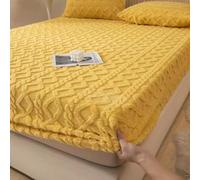XIEMINLE Single Bed Sheets Set 3 Piece Plain Fitted Sheet Bedding | 90x200cm,25cm Deep, Pillowcases Pair, Warm Fitted Bed Sheet, Deep Pocket Elastic Hem, Winter Bedsheet, Fade Resistant