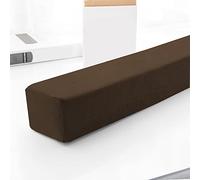XIEMINLE Sofa Bolster Armrest Cushion, Headboard Pillow Bed Bridge Twin to Single/Double/King Bed, Long Bed Sofa Gap Filler, Removable Armrest Pillow for Hotel,200 * 10 * 20cm,Brown
