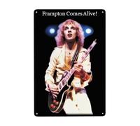 Xiewexia Peter Music Frampton Retro Metal Tin Sign 8x12 Inch For Home Decoration Bar Cafe Club Wall Decoration Sign, White