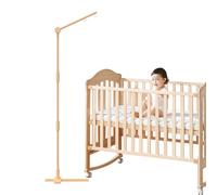 Xifamniy Mobile Arm Wooden DIY for Cot, Mobile Hanger for Baby, Mobile Support Mobile Holder, Bell Mobiles for Babies, Mobile Stand for Hanging Bed Bell (Removable Stand)
