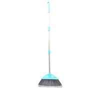 Xifando Three-Section Telescopic Aluminum Alloy Rod Long-Handled Broom (Light Blue)