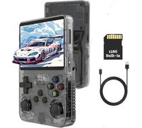 XiFanHo R36S Retro Handheld Game Console 128G - 3.5 Inch IPS Screen with 40000+ Classic Games Portable Pocket Video Game Player Open Source Linux OS with 3500 mAh Battery (Black)