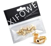 XIFOWE E3D Nozzles 10 pcs 3D Printer Brass Nozzles 0.2mm, 0.4mm,0.6mm, 0.8mm, 1.0mm, Extruder Print Head for 1.75mm Filament, for E3D V5-V6 3D Printer…