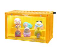 XIFOWE LED Blind Box Firm Display Case, Figure Acrylic Doll Display Box, Magnetic Transparent Dust & Moisture Case Detachable Suitable for Lego Collectibles Action Figures Pop Mart Smiski Sonny Toys