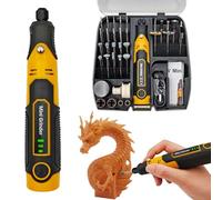 XIFOWE Resin Drill 3D Printed Resin Cured Sanding and Polishing Tool Kit, Mini Tepy-C Cordless Electric Rotary Sander with 57 Attachments for Drilling, Sanding and Polishing 3D Printed Resin Models