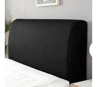 XIFUHUI Bed Headboard Cover Dustproof All-Inclusive Bed Head Protector Cover Stretch Slipcover Protector for Upholstered Headboard(Black,120cm)