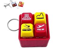 Xifyjus Pilot and Crew Alert Keychain EGPWS Warning Sound Simulator,Airplane Emergency Alert Keychains, LED Aviation Cockpit Safety Button, Glowing Cockpit Safety Button Plane Lovers(B1*2)