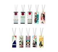 XIGAWAY Acrylic Pendant Necklace Cross Chain, Neutral Japanese Cartoon Jewelry (Multicolor) (2269)