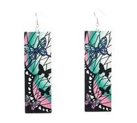 XIGAWAY Anime Demon Shinobu Butterfly Earrings Ear Dangler Cosplay Props Accessories (2)