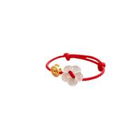 XIGAWAY Handwoven Coin Knot Ring for Men Women Adjustable Open Red Black Rose Flower Cord Friendship Gift Jewelry (black)