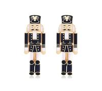 XIGAWAY Nutcracker Soldier Women's Earrings, Zinc Alloy Retro Pendant Earrings, British Retro Literature Character Earrings