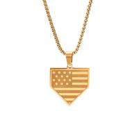XIGAWAY Stainless Steel Geometric Pendant Necklace for Men, Minimalist Square Charm Chain with Pearl Beaded Necklace, Durable Metal Jewelry for Daily Casual Wear, 60cm Length (black)