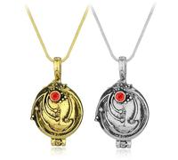 XIGAWAY The Vampire Diaries Inspired Vervain Necklace - Short Unisex Geometric Alloy Pendant with Snake Chain (2 Color Options) (0934)