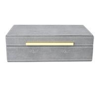 XIGEXIGE Grey Shagreen box Faux Leather Decorative Box,Keepsake And Memory Storage Small Decorative Boxes with Lids for Modern Home Decor Jewelry Box Organizer