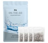 XIGGA Alkaline Water Filter Pouch Super Lasting - 2/3/4/6 Pack, Enhance pH Portable Water Filtration System Purifier Rich in Minerals Balanced Alkali and Acid, Reduce ORP, NO Heavy Metal(White)