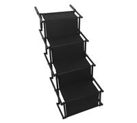 Xigner Foldable Dog Ramp, Portable Pet Stairs for Cars & High Beds, 4-Step Adjustable Non-Slip Dog Steps, Lightweight Pet Ladder for Small-Large Dogs, Supports up to 176lbs (80kg)