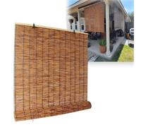 XIGOUZIQU Roller shutters for patios, blackout roller shutters Decorative blackout design, easy to install Filtering light with sun protection for patios, porches(W2xH8m/H6.56xH24.6ft)