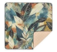 xigua Baby Play Mat - 127 X 127 cm Foldable Waterproof Baby Play Mats Baby Play Mats for Floor, African Ethnic Elements Soft Foam Crawling Mat for Babies and Toddlers Infants, Machine Washable