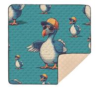 xigua Baby Play Mat - 127 X 127 cm Foldable Waterproof Baby Play Mats Baby Play Mats for Floor, Cute Dodo Soft Foam Crawling Mat for Babies and Toddlers Infants, Machine Washable