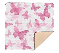 xigua Baby Play Mat - 127 X 127 cm Foldable Waterproof Baby Play Mats for Floor, Butterfly Soft Foam Crawling Mat for Babies and Toddlers Infants, Machine Washable