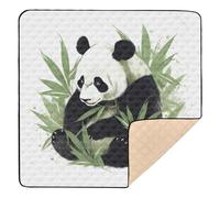 xigua Baby Play Mat - 127 X 127 cm Foldable Waterproof Baby Play Mats for Floor, Cute Panda Bear Soft Foam Crawling Mat for Babies and Toddlers Infants, Machine Washable