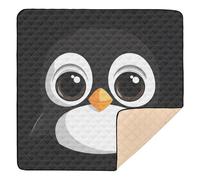 xigua Baby Play Mat - 127 X 127 cm Foldable Waterproof Baby Play Mats for Floor, Cute Penguin Soft Foam Crawling Mat for Babies and Toddlers Infants, Machine Washable