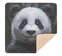 xigua Baby Play Mat - 127 X 127 cm Foldable Waterproof Baby Play Mats for Floor, Smile Panda Soft Foam Crawling Mat for Babies and Toddlers Infants, Machine Washable