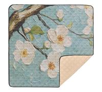 xigua Baby Play Mat - 127 x 127 cm Foldable Waterproof Baby Play Mats for Floor, Van Gogh Art Soft Foam Crawling Mat for Babies and Toddlers Infants, Machine Washable