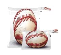 xigua Baseball Stripes Wet Bag Nappy Bag,2 PCS Wet Dry Bag, Reusable Produce Bags,Waterproof Washable Hanging Large Two Zippered Pockets for Baby Diaper Travel Beach Pool Daycare Gym Bag327