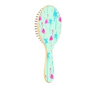 xigua Beautiful and Mysterious Flamingo Hair Brush,Massage Wooden Hairbrush Reducing Hair Breakage and Frizzy,No More Tangle for All Hair Types38