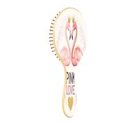 xigua Beautiful and Mysterious Flamingo Hair Brush,Massage Wooden Hairbrush Reducing Hair Breakage and Frizzy,No More Tangle for All Hair Types17