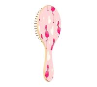 xigua Beautiful Flamingo Hair Brush,Massage Wooden Hairbrush Reducing Hair Breakage and Frizzy,No More Tangle for All Hair Types16