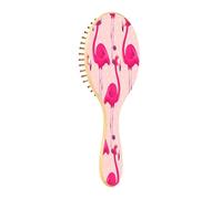 xigua Beautiful Flamingo Hair Brush,Massage Wooden Hairbrush Reducing Hair Breakage and Frizzy,No More Tangle for All Hair Types25