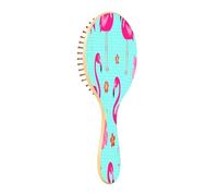 xigua Beautiful Flamingo Hair Brush,Massage Wooden Hairbrush Reducing Hair Breakage and Frizzy,No More Tangle for All Hair Types22