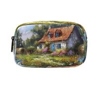 xigua Beautiful Rural Farmhouse Paintings Big Capacity Pencil Case,Pencil Pen Pouch Bag Cosmetic Bag Storage Case Middle School College Office Organizer for Student Teens Girls Adults527