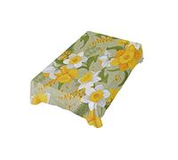 xigua Beautiful Yellow Daffodil Flowers Rectangle Tablecloth 54" x 72" Table Cloth Cover Tabletop Fabric for Party Indoor Dining Room Outdoor Picnic Camping Restaurant
