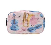 xigua Blue Violin Big Capacity Pencil Case,Pencil Pen Pouch Bag Cosmetic Bag Storage Case Middle School College Office Organizer for Student Teens Girls Adults562