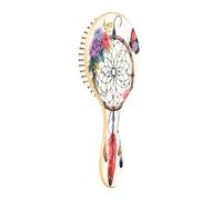 xigua Catching Dreams Feathers Hair Brush,Massage Wooden Hairbrush Reducing Hair Breakage and Frizzy,No More Tangle for All Hair Types93