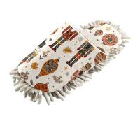 xigua Christmas Soldiers Mop Slippers Cleaning Tool Slippers (M | Anti-Slip Mopping Shoes Microfiber Floor House Slippers for Kitchen
