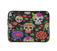xigua Colorful Dead Skulls Laptop Sleeve 15-16 Inch Laptop Sleeve Bag, Shockproof Laptop Case Tablet Liner Pouch