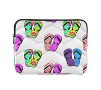 xigua Colorful Flip-flops Laptop Sleeve 15-16 Inch Laptop Sleeve Bag, Shockproof Laptop Case Tablet Liner Pouch