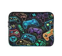 xigua Colorful Video Game Controllers 3 Laptop Sleeve 13-16 Inch Laptop Sleeve Bag, Shockproof Laptop Case Tablet Liner Pouch