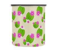 xigua Cute Cactus Airtight Coffee Storage Canister 900ml,Stainless Steel Kitchen Food Storage Container for Grounds Coffee,Beans,Tea,Grains&sugar105