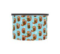 xigua Cute Cartoon Red-pandas Airtight Coffee Storage Canister 500ml,Stainless Steel Kitchen Food Storage Container for Grounds Coffee,Beans,Tea,Grains&sugar182