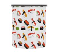 xigua Cute Colorful Sushi Airtight Coffee Storage Canister 900ml,Stainless Steel Kitchen Food Storage Container for Grounds Coffee,Beans,Tea,Grains&sugar1428