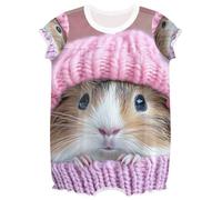 xigua Cute Guinea Pig Short Sleeve Baby Boy Girl Bodysuits Casual Cotton Soft Infants Outfit New Born Clothes444