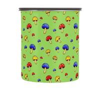 xigua Cute Mushrooms Airtight Coffee Storage Canister 900ml,Stainless Steel Kitchen Food Storage Container for Grounds Coffee,Beans,Tea,Grains&sugar1461